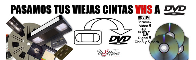 pasamos tus viejas cintas vhs a dvd